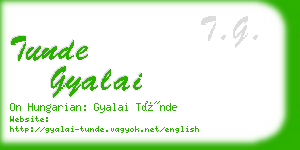 tunde gyalai business card